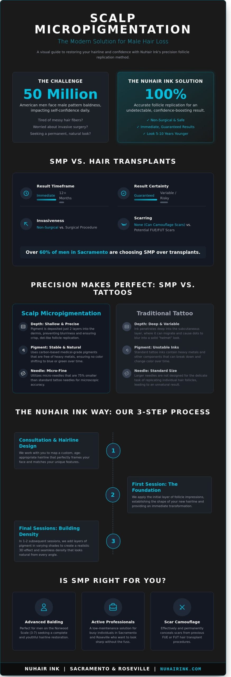 Scalp Micropigmentation for Men in Sacramento: The Ultimate Guide to SMP