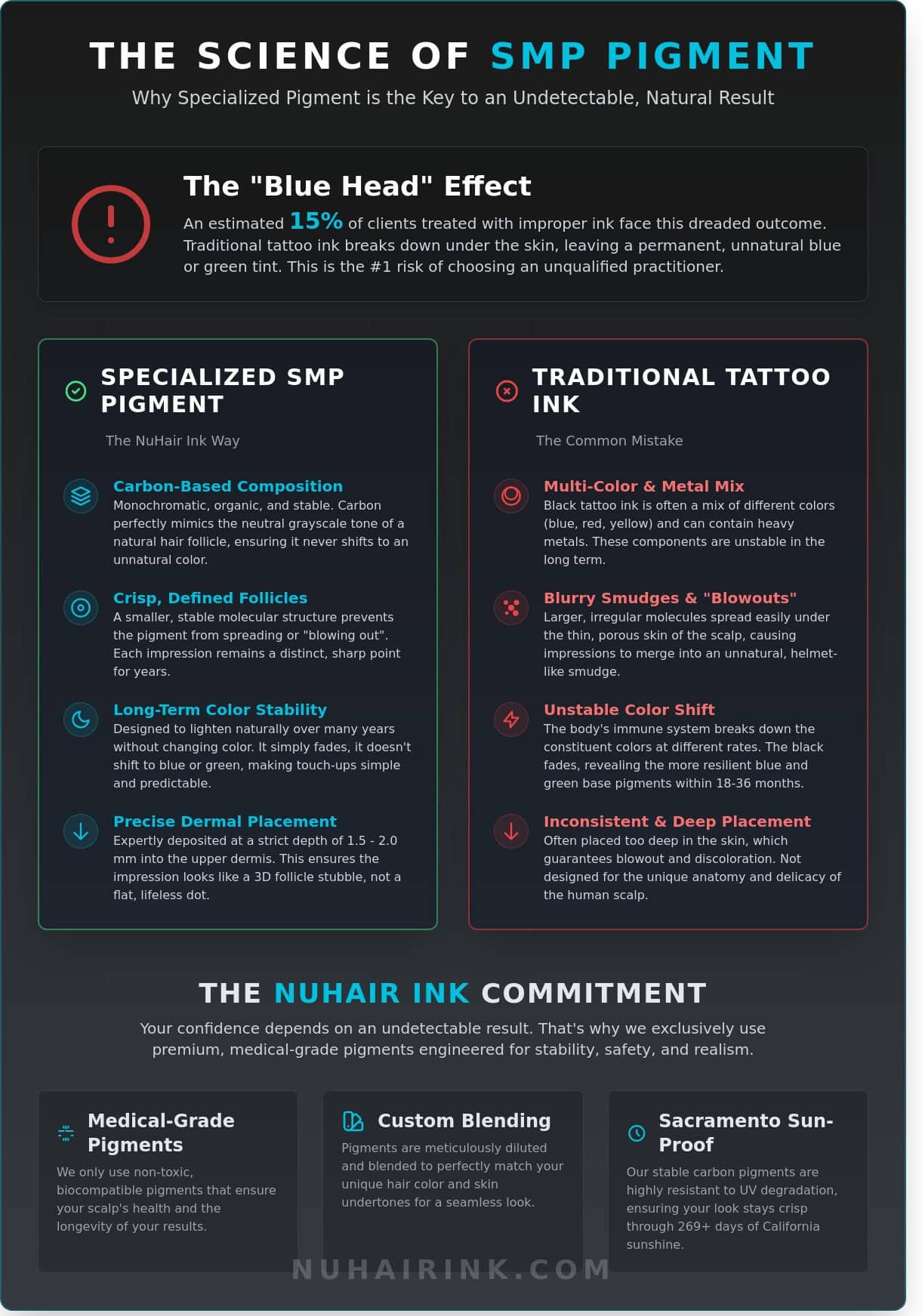 SMP Ink: Why Pigment Choice Matters for Sacramento Scalp Micropigmentation